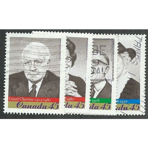 CAN 1997 (SET) 'FEDERAL POLITICIANS' (4v) FINE USED (EBID49-069)