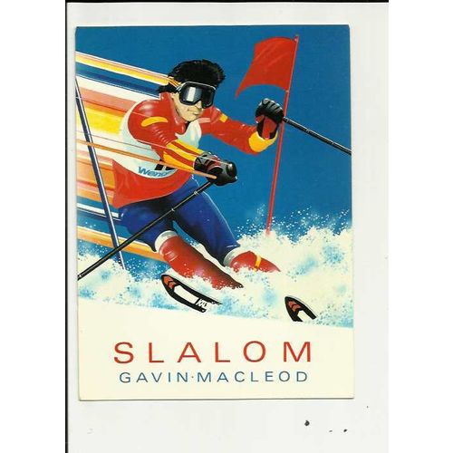 WINTER SPORTSD Slalom Postcard by Athena (9396)