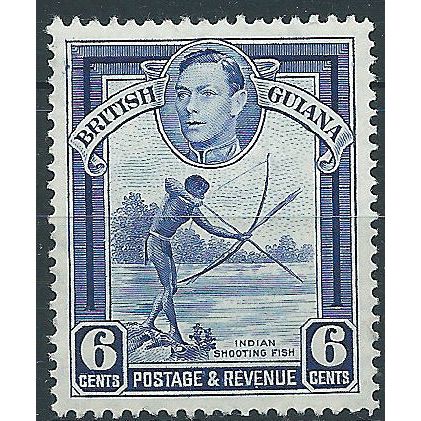 British Guiana 1938 SG311 6c Ultramarine Mounted Mint .. ..