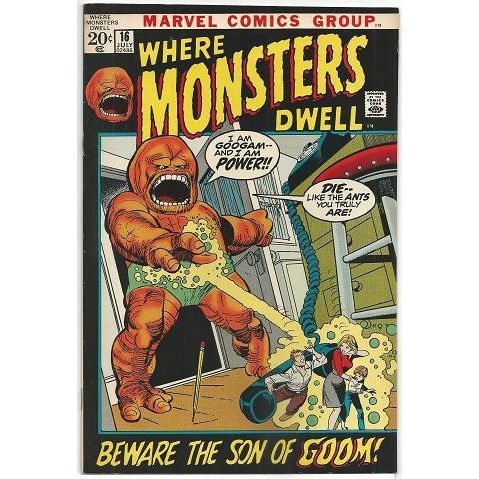 WHERE MONSTERS DWELL # 16 HI GRADE