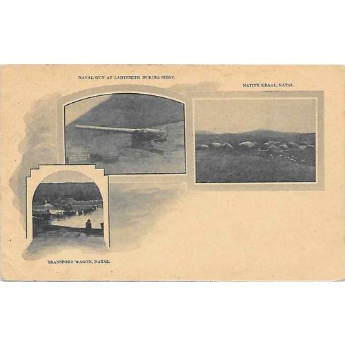 Natal, Africa 1902 UPU Postal Card Illustrated Pictorial, to Capetown Colony