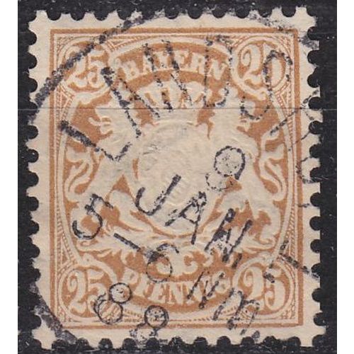 GERMANY Bayern Bavaria [1881] MiNr 0051 ( O/used )