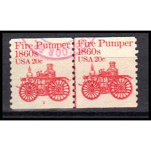 Used 1908 20c Fire Pumper Fine CNP Left 2 PA0560