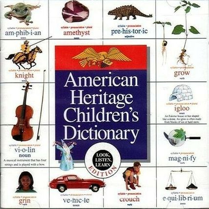 American Heritage Children's Dictionary (CD, 1995) Macintosh - NEW CD in SLEEVE