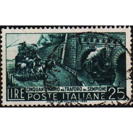 Italy. 1956 25L S.G.931 Used
