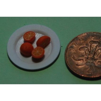 Orange Halves 1:12th Dolls House Miniature