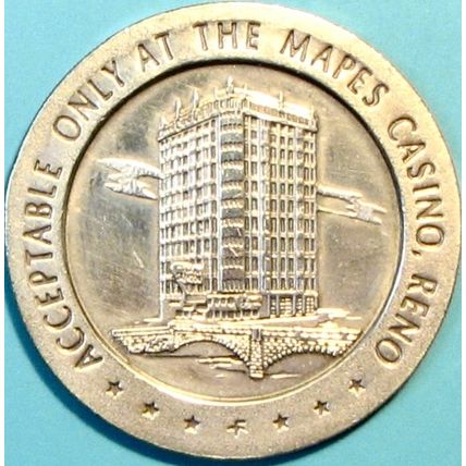 Mapes. 50¢ Casino Token. Reno, NV. 1967. R85.