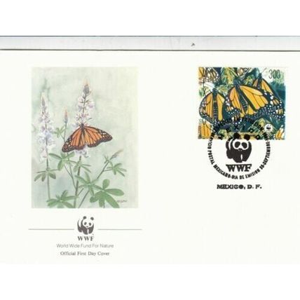 Mexico 1988 Monarch Buttterfly FDC Special cancel Unaddressed VGC