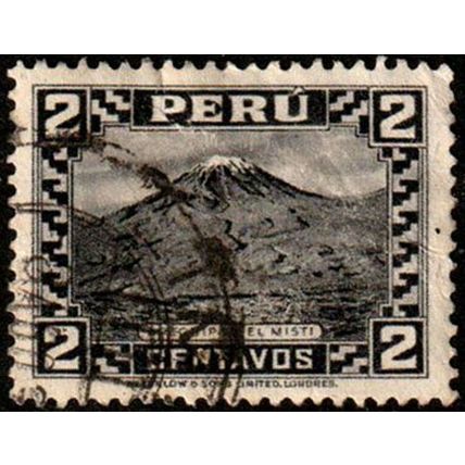 Peru 1932 Constitutional Government 2c Used Stamp Volcano