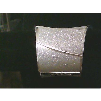 Silver Sparkling Stardust Corset Look 3'' Width Hinged Cuff Bracelet