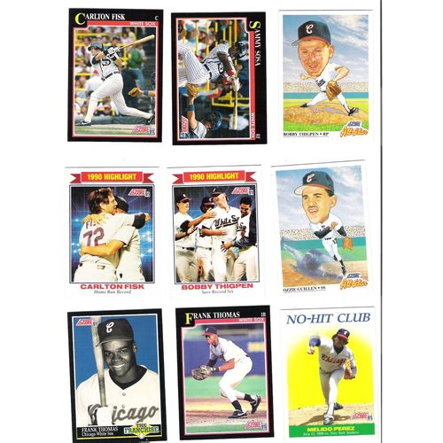 1991 Score baseball Chicago White Sox team set with Rookie & Traded- 38 cards