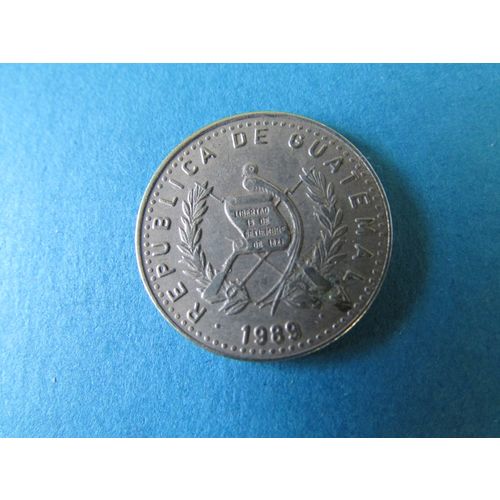 1989 REPUBLICA DE GUATEMALA TEN CENTAVOS FREE POST. AK