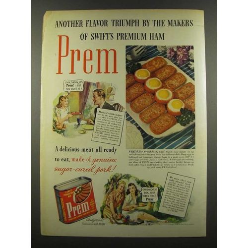 1940 Swift's Prem Ad - Another Flavor Triumph
