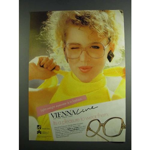 1984 Vienna Line Eyewear Model 1328 Ad - Light-Weight