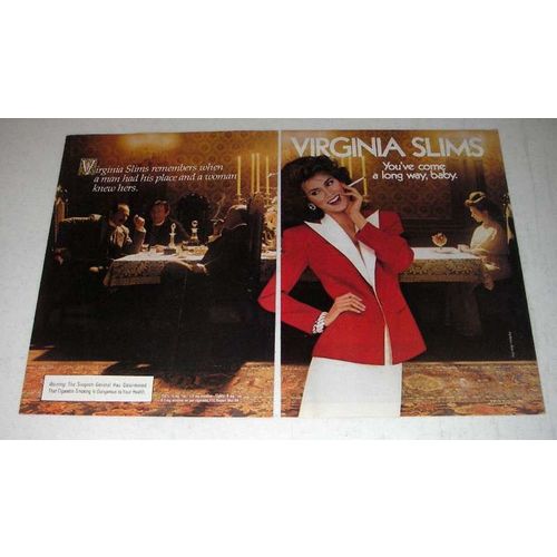1984 Virginia Slims Cigarette Ad - Come a Long Way Baby