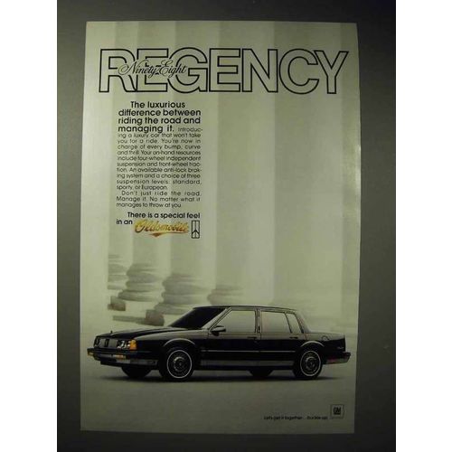 1986 Oldsmobile Regency Ninety-Eight Car Ad - Luxurious