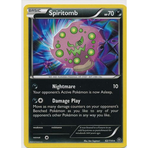 Pokemon XY Steam Siege 62/114 Spiritomb