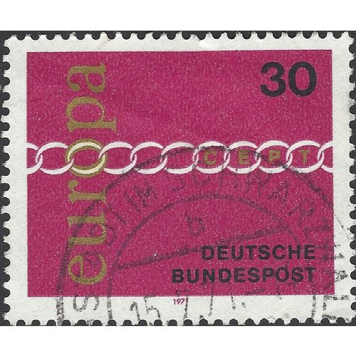GERMANY, Europa, CEPT, Chain, violet 1971, 30pf, #4