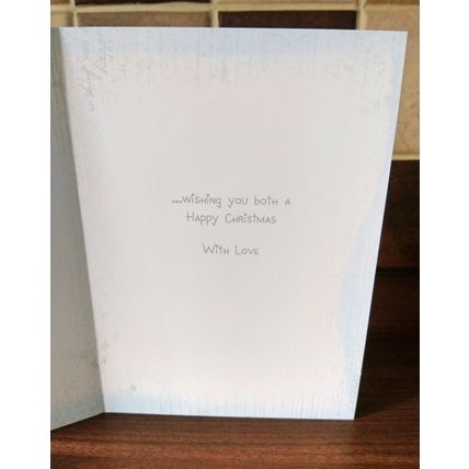 Me To You Christmas Cards - Auntie and Uncle - Glitter Card - 032