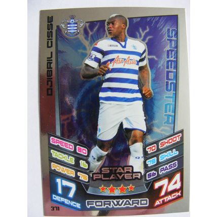 Match Attax 2012/2013 371 Djibril Cisse Queens Park Rangers Star Player