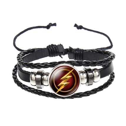 Cool Marvel Superhero Wristband Leather Wrist Bands Bracelet Strap UK Stock