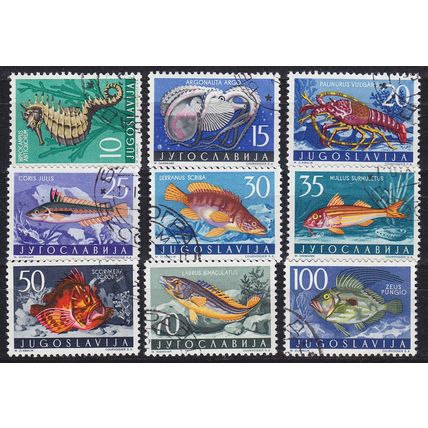 JUGOSLAVIA [1956] MiNr 0795-03 ( O/used ) Fische