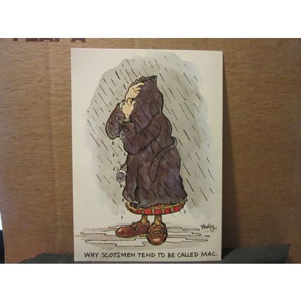 men called Mac, SCOTLAND humour 1988 used postcard by J.Arthur Dixon PHU/23740 =