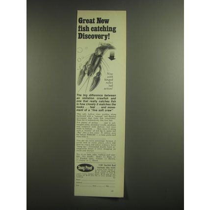 1981 Snag Proof Fishing Lures Ad - Great new fish catching discovery