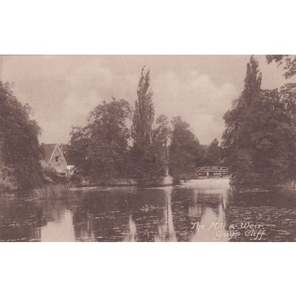 Standard size printed Guys Cliffe Mill Weir Warwickshire