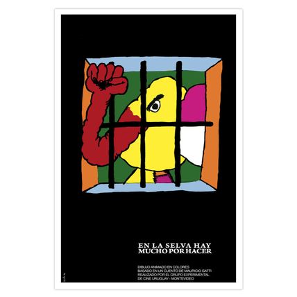 Spanish decor Wall Design movie Poster.Thing 2 do in the JUNGLE.Uruguay art.