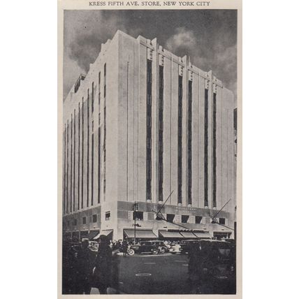 Kress Fifth Avenue Store Vintage Postcard