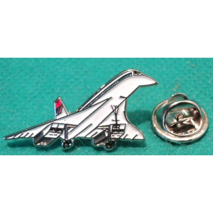 Concorde Jet Airliner Metal Enamel Aircraft Badge 1980s BA Plane Livery NEW