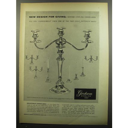 1953 Gorham Bristol Candelabra Advertisement - New design for giving