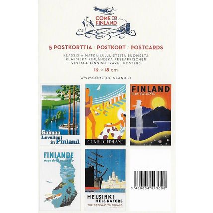 Come to Finland: 5 Postcards: Vintage Finnish Travel Posters