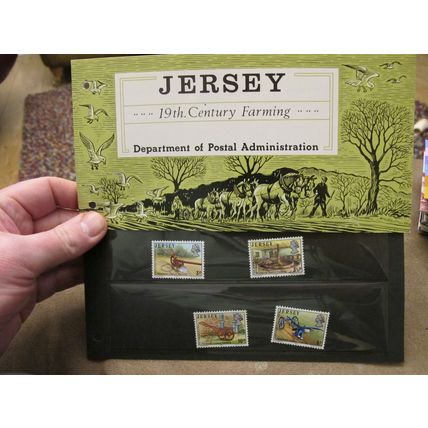 1975 Jersey Mint stamps presentation pack - 19th Century Farming