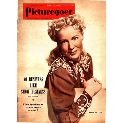 Vintage Picturegoer Magazine - Oct 1950 - Betty Hutton Cover, Howard Keel