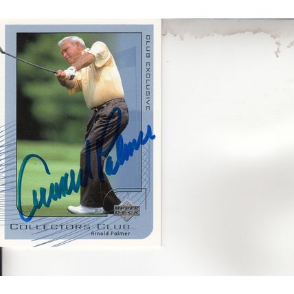 ARNOLD PALMER 2002 AUTOGRAPHED PGA GOLF TOUR HALL OF FAME MAJOR CHAMPION PLAYER