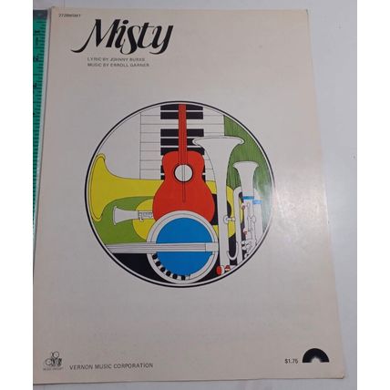 Misty Erroll Garner Johnny Burke Voice Piano Guitar Sheet Music good