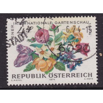 Austria 1974 Flowers Fine Used SG 1699 VGC