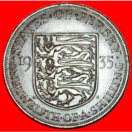 BRITAIN GEORGE V (1911-1936): JERSEY★ 1/12 SHILLING 1935! ★LOW START★NO RESERVE