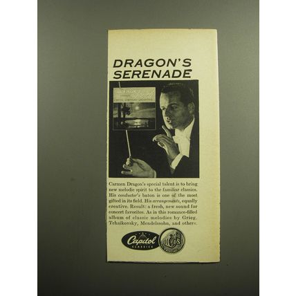 1958 Capitol Records Advertisement - Dragon's Serenade