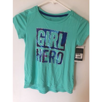 New Champion Girls Girl Hero Medium 7-8 Durable Fabric Athletic Shirt