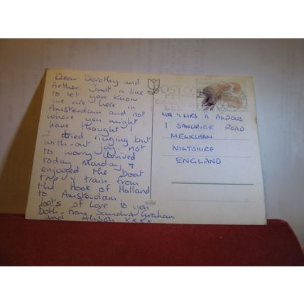 DUTCH CHILDREN, HOLLAND used postcard 1982 pm #