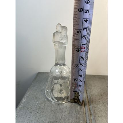 Bell Wedding Couple Crystal Collectible Display