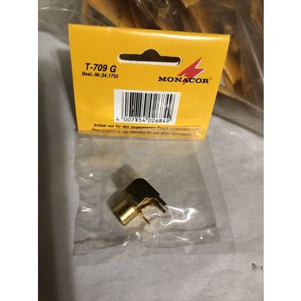 NEW Phono Socket (Gold) PCB T-709G BEST NR 34.1750,DJ