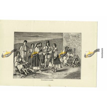 Wallachians (Valakhs), Romania, Book Illustration (Print), 1880