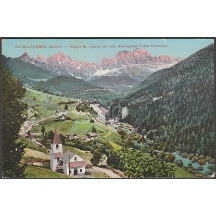 Kapelle St Cyprian, Weisslahnbad, 1913 - AK