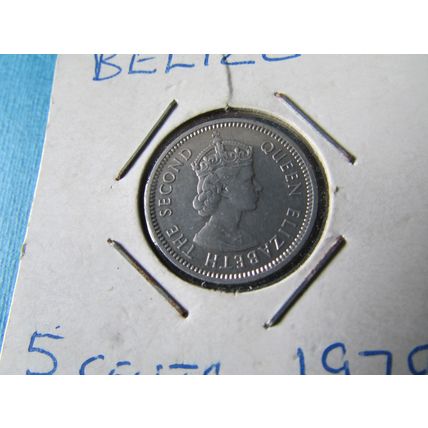 1979 QUEEN ELIZABETH II BELIZE FIVE CENTS FREE POST.
