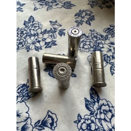 Nickel 38 special spent bullet casings DIY craft supplies, jewelry making