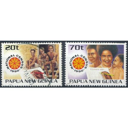 National Census - Papua New Guinea 1990 - F H - SG 615/6